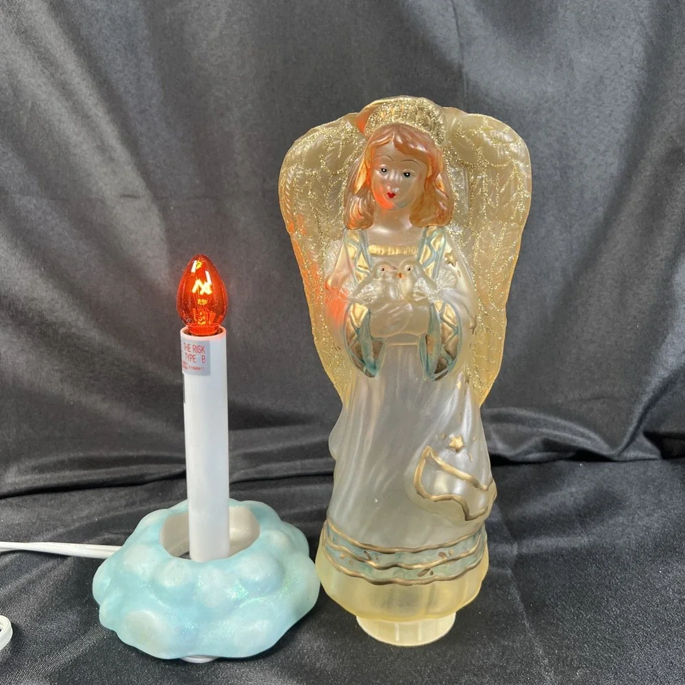 Vintage‎ Light Up Angel Figurine 11